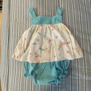 Kissy Kissy Baby onsie with matching hat